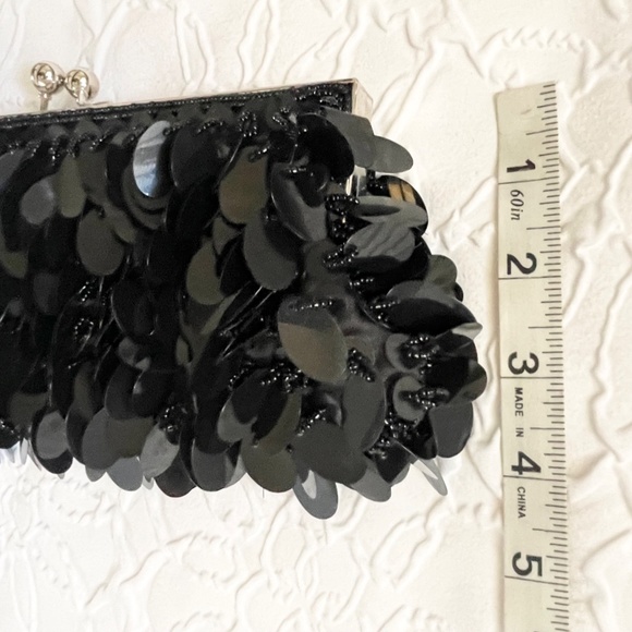 Black Sequins Clutch - Picture 5 of 5